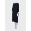 Straight dress with 3/4 sleeves
