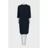 Straight dress with 3/4 sleeves