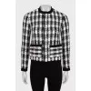 Black and white checkered jacket
