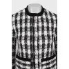 Black and white checkered jacket