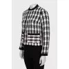 Black and white checkered jacket
