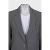 Gray wool suit with trousers