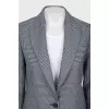Printed button-down jacket