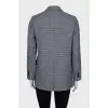 Printed button-down jacket