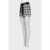 Black and white shorts