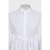 Fitted long sleeve shirt dress