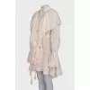 Dress with ruffles and tassels