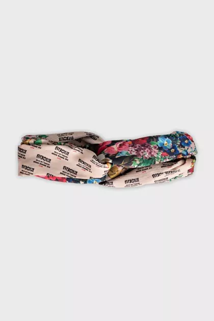 Floral print headband