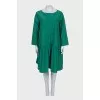 Green loose-fitting dress