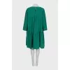 Green loose-fitting dress