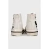 High-top sneakers with a print