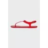 Orange rubber sandals