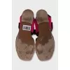 Textile sandals with velcro fastening