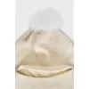 White balaclava with short pile