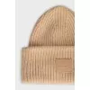 Knitted wool hat