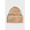Knitted wool hat