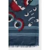 Blue printed scarf