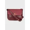 Red leather bag