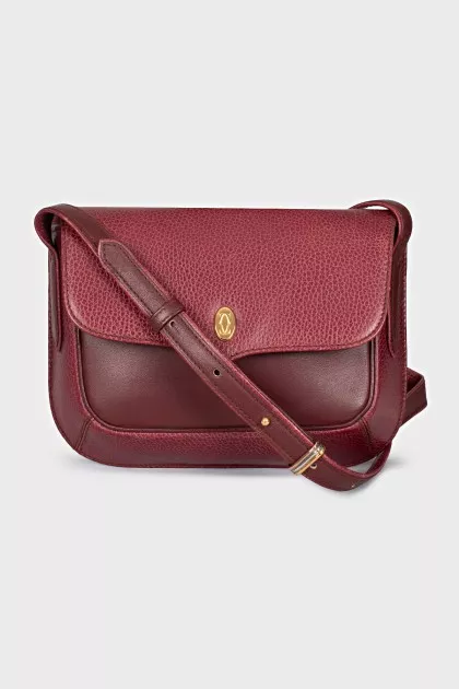 Red leather bag