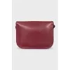 Red leather bag