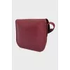 Red leather bag