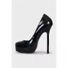Patent leather high heels