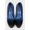 Patent leather high heels
