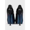 Patent leather high heels