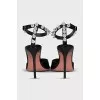 Patent leather shoes decorated with crystals