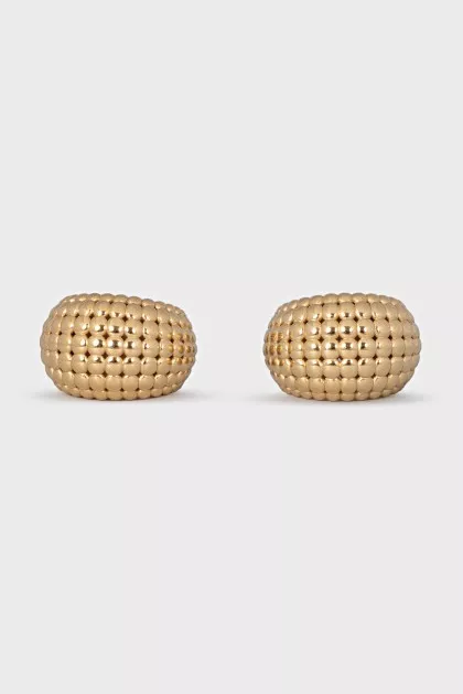 Textured hoop earrings
