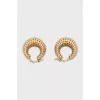 Textured hoop earrings