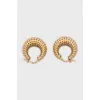 Textured hoop earrings