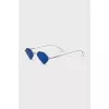Blue thin-frame sunglasses