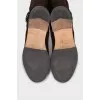 High suede boots with buckles