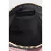Checkered textile cosmetic bag