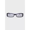 Rectangular frame with crystals