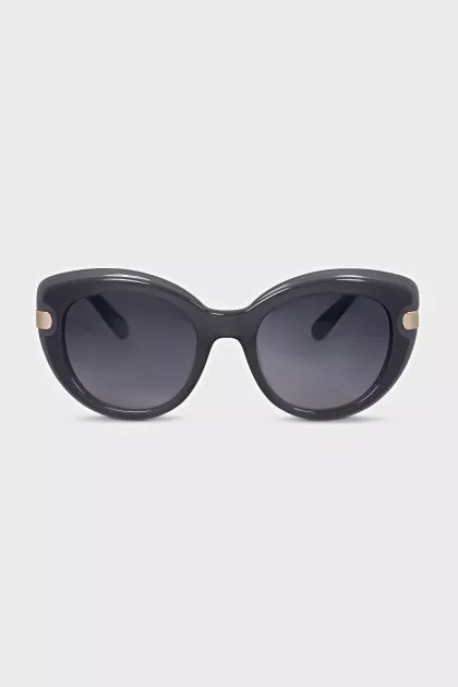 Sunglasses with blue frames