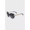 Sunglasses with blue frames