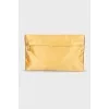Cosmetic bag made of satin fabric