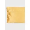 Cosmetic bag made of satin fabric
