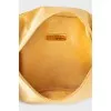 Cosmetic bag made of satin fabric