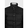 Men's black jacket with patch pocket