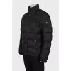 Men's black jacket with patch pocket