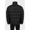 Men's black jacket with patch pocket