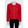 Straight jacket with patch pockets