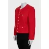 Straight jacket with patch pockets