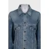 Coat with contrasting hem