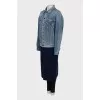 Coat with contrasting hem