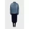 Coat with contrasting hem