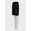 Straight-cut wool shorts with pockets
